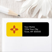 Nieuwe Mexicaanse vlag Etiket (Insitu)