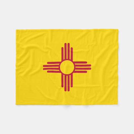 Nieuwe Mexicaanse vlag Fleece Deken (Voorkant (Horizontaal))
