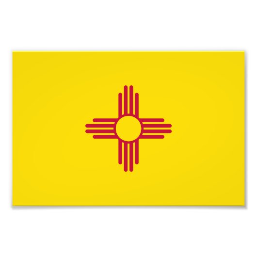 Nieuwe Mexicaanse vlag Foto Afdruk (Voorkant)