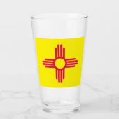 Nieuwe Mexicaanse vlag Glas (Voorkant)