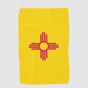 Nieuwe Mexicaanse vlag Golf Towel Golfhanddoek