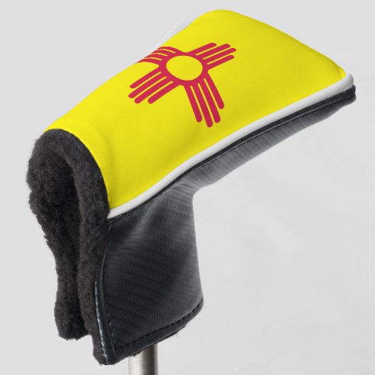 Nieuwe Mexicaanse vlag Golfheadcover (3/4 voorkant)