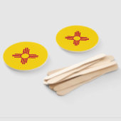 Nieuwe Mexicaanse vlag Handwaaier (Niet-gemonteerd)