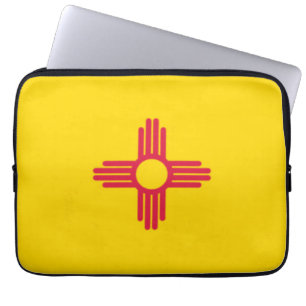 Nieuwe Mexicaanse vlag Laptop Sleeve