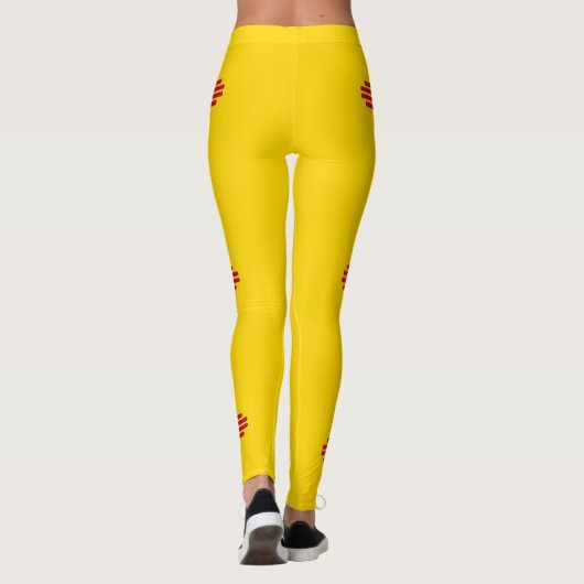Nieuwe Mexicaanse vlag Leggings (Achterkant)