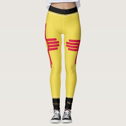 Nieuwe Mexicaanse vlag Leggings (Voorkant)