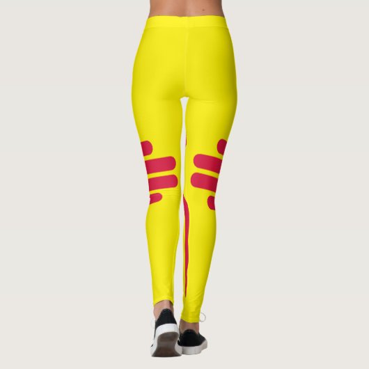 Nieuwe Mexicaanse vlag Leggings (Achterkant)