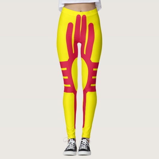 Nieuwe Mexicaanse vlag Leggings (Voorkant)