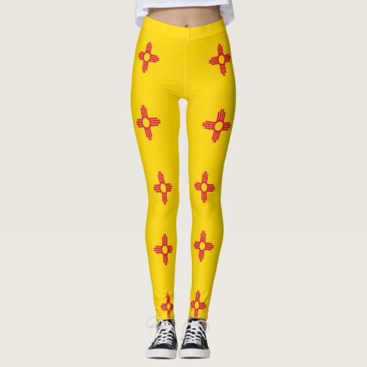 Nieuwe Mexicaanse vlag Leggings (Voorkant)