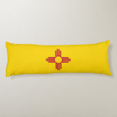 Nieuwe Mexicaanse vlag Lichaamskussen (Achterkant)