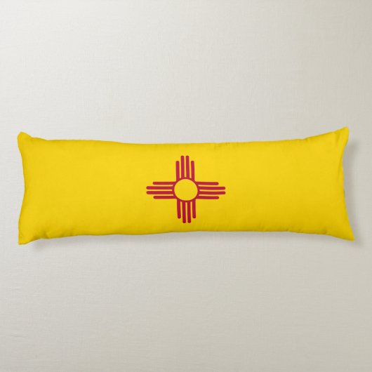 Nieuwe Mexicaanse vlag Lichaamskussen (Achterkant)