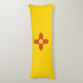 Nieuwe Mexicaanse vlag Lichaamskussen (Voorkant Verticaal)