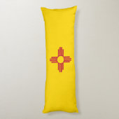 Nieuwe Mexicaanse vlag Lichaamskussen (Achterkant (Verticaal))