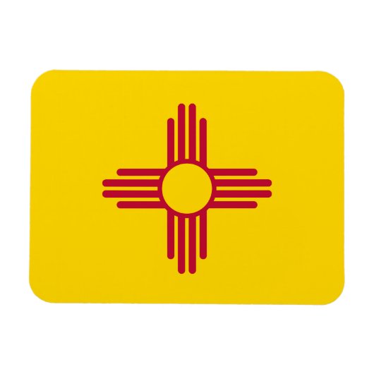 Nieuwe Mexicaanse vlag Magneet (Horizontaal)
