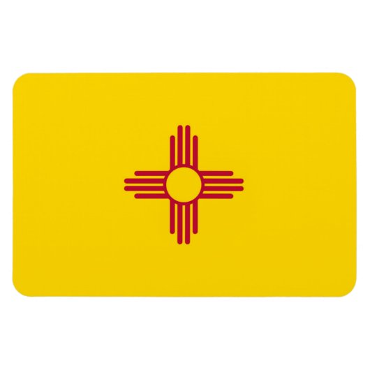 Nieuwe Mexicaanse vlag Magneet (Horizontaal)
