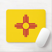 Nieuwe Mexicaanse vlag Muismat (Met muis)