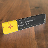 Nieuwe Mexicaanse vlag Naambordje (Zijkant)