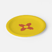 Nieuwe Mexicaanse vlag Papieren Bordje (Gekanteld)