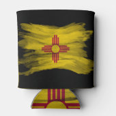 Nieuwe Mexicaanse vlag penseelstreek, New Mexico Blikjeskoeler (Achterkant)