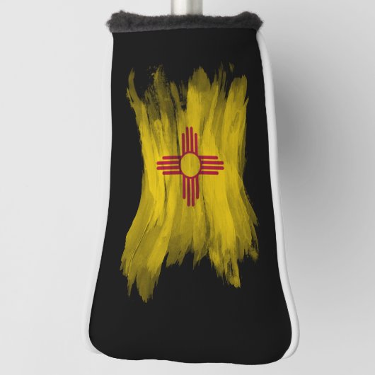 Nieuwe Mexicaanse vlag penseelstreek, New Mexico Golfheadcover (Draai 90)