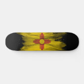 Nieuwe Mexicaanse vlag penseelstreek, New Mexico Persoonlijk Skateboard (Horizontaal)