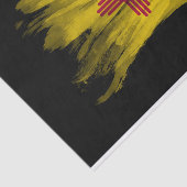 Nieuwe Mexicaanse vlag penseelstreek, New Mexico Tissuepapier (Detail)