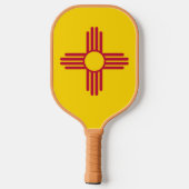 Nieuwe Mexicaanse vlag Pickleball Paddle (Achterkant)