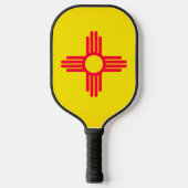Nieuwe Mexicaanse vlag Pickleball Paddle (Voorkant)