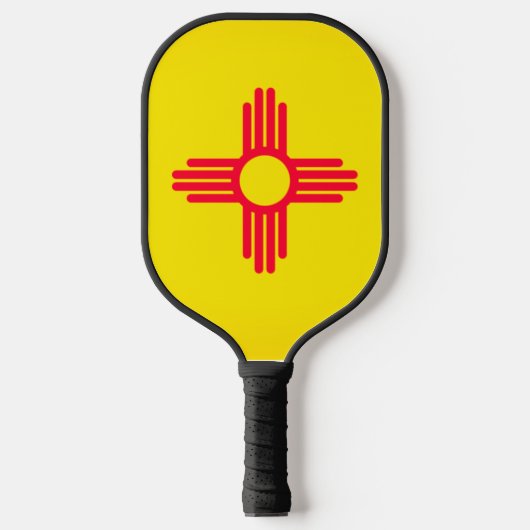 Nieuwe Mexicaanse vlag Pickleball Paddle (Voorkant)