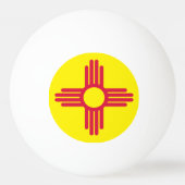 Nieuwe Mexicaanse vlag Pingpongbal (Achterkant)