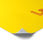 Nieuwe Mexicaanse vlag Poster (Hoek)