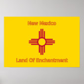 Nieuwe Mexicaanse vlag Poster (Voorkant)