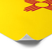 Nieuwe Mexicaanse vlag Poster (Hoek)