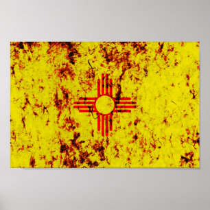 Nieuwe Mexicaanse vlag Poster