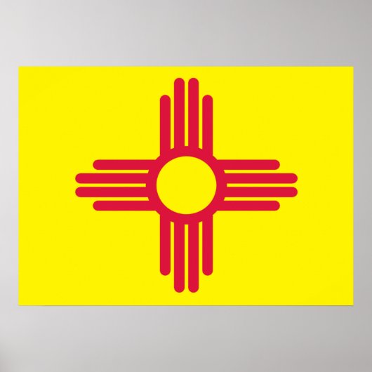 Nieuwe Mexicaanse vlag Poster (Voorkant)