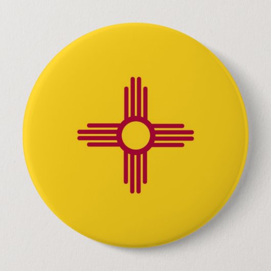 Nieuwe Mexicaanse vlag Ronde Button 4,0 Cm (Voorkant)