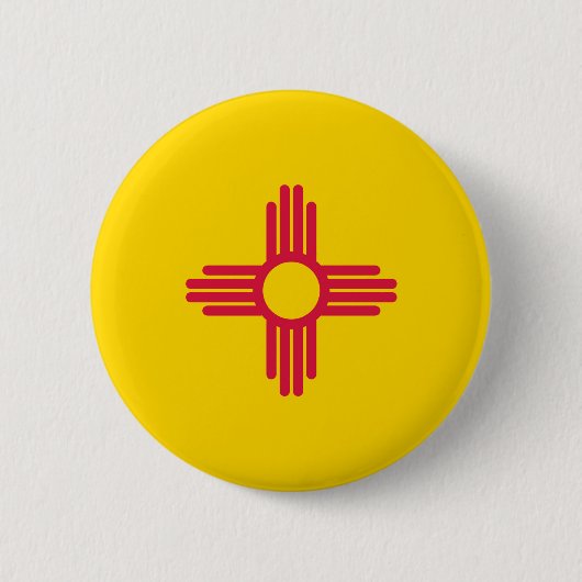 Nieuwe Mexicaanse vlag Ronde Button 5,7 Cm (Voorkant)