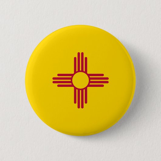 Nieuwe Mexicaanse vlag Ronde Button 5,7 Cm (Voorkant)