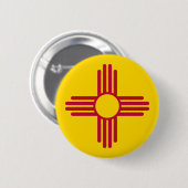 Nieuwe Mexicaanse vlag Ronde Button 5,7 Cm (Voorkant /achterkant)