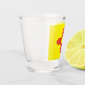 Nieuwe Mexicaanse vlag Shot Glas (Links)