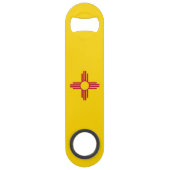 Nieuwe Mexicaanse vlag Speed Flessenopener (Achterkant)