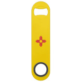 Nieuwe Mexicaanse vlag Speed Flessenopener (Achterkant)