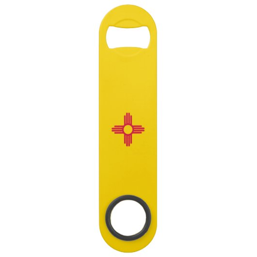 Nieuwe Mexicaanse vlag Speed Flessenopener (Voorkant)