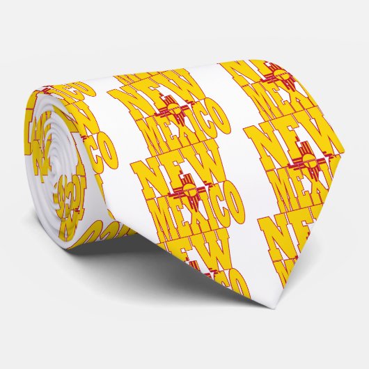 Nieuwe Mexicaanse vlag Stropdas (Opgerold)