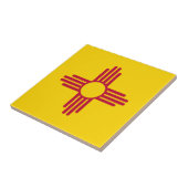 Nieuwe Mexicaanse vlag Tegeltje (Zijkant)