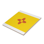 Nieuwe Mexicaanse vlag Tegeltje (Zijkant)