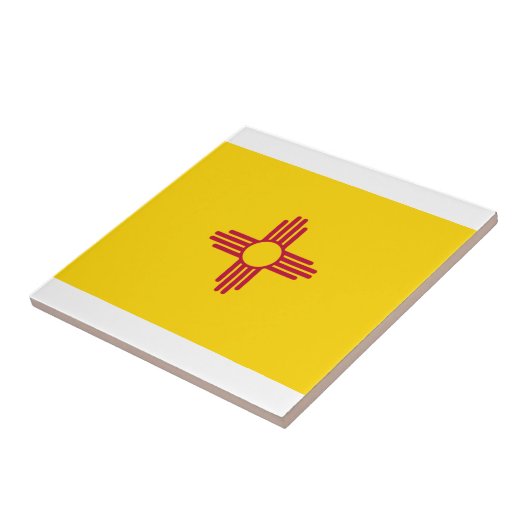 Nieuwe Mexicaanse vlag Tegeltje (Zijkant)