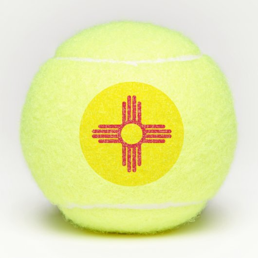 Nieuwe Mexicaanse vlag Tennisballen (Voorkant)