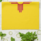 Nieuwe Mexicaanse vlag Theedoek (Gevouwen)