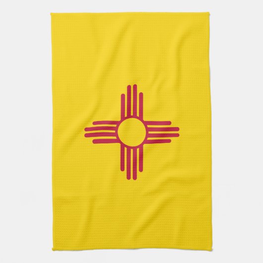 Nieuwe Mexicaanse vlag Theedoek (Verticaal)